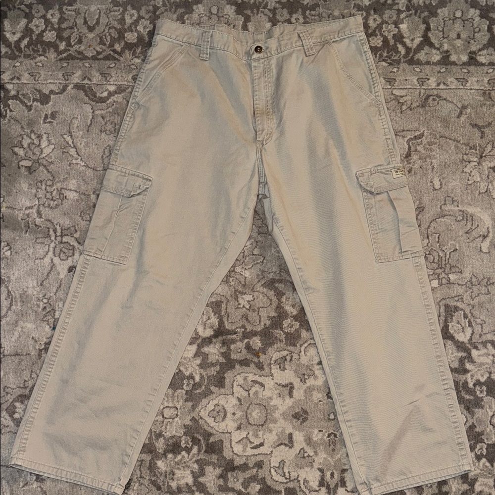 Men's Vintage Wrangler Cargo Pants - Beige